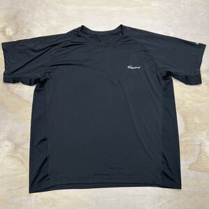 USED XXL Spira Crew Neck Workout Running Short Sleeve Shirt Black